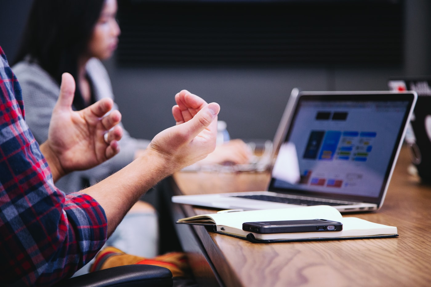 Leadership boardroom discussion