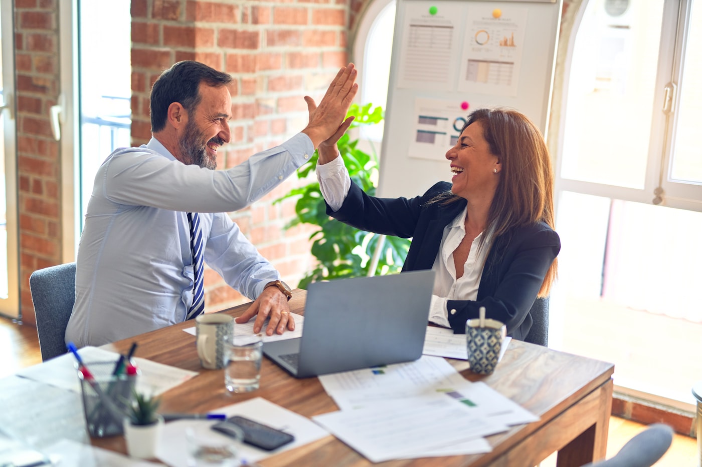 Investment team in discussion